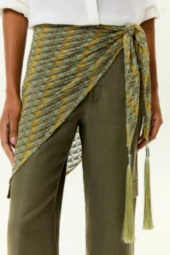 Av Lenco Tricot Chevron Com Franjas Copa