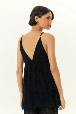 Bata Tricot Ponto Rendado