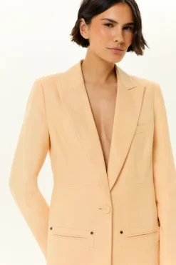 Blazer Alfaiataria Linho Recorte