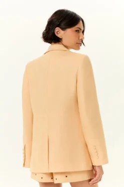 Blazer Alfaiataria Linho Recorte