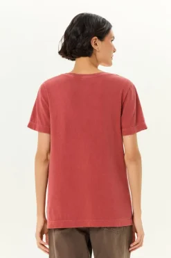 Blusa Decote v Manga Curta