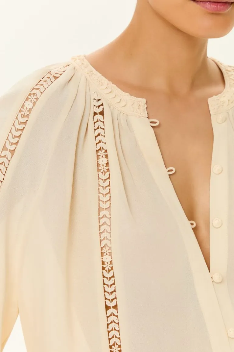 Blusa Ggt Mix De Renda