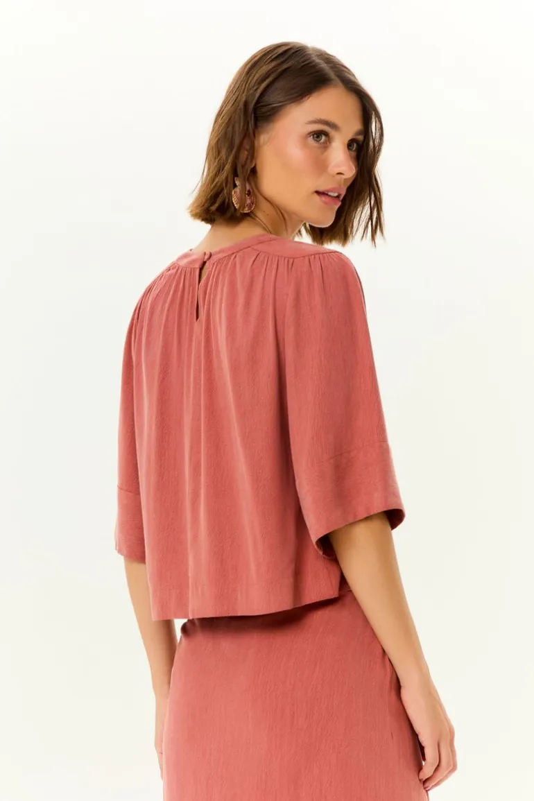 Blusa Manga Curta Pala