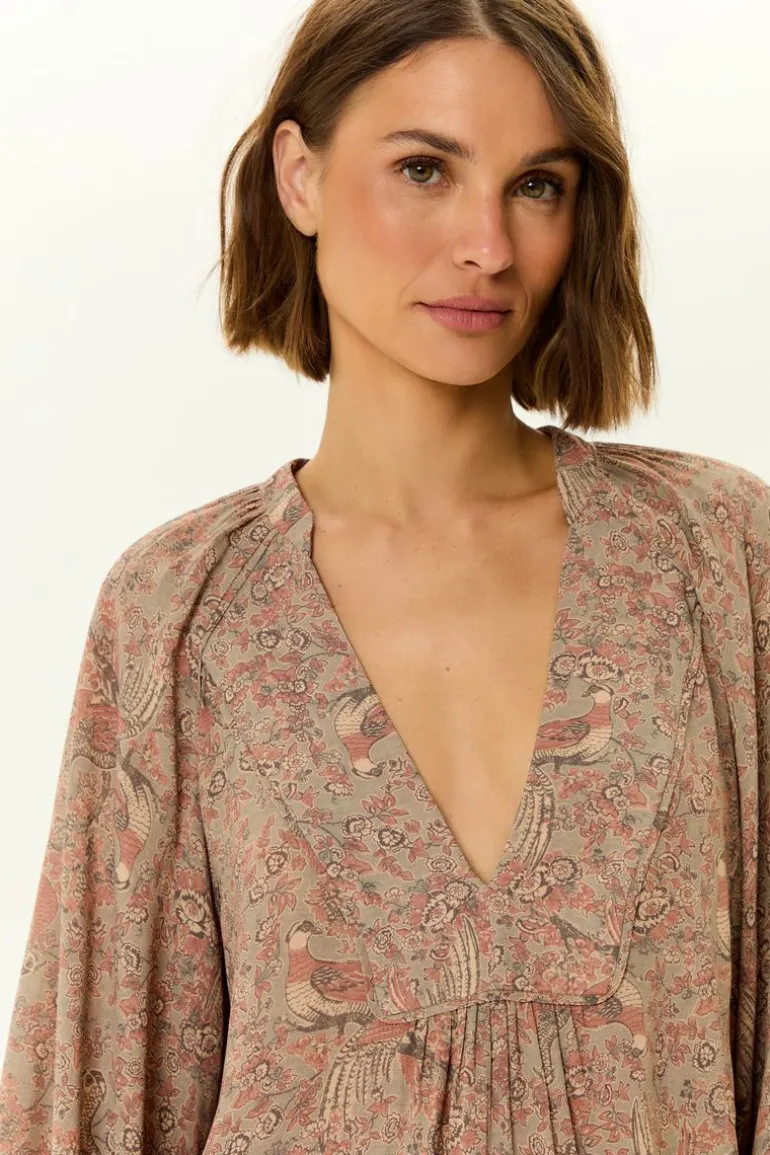 Blusa Manga Longa Estampa Condor