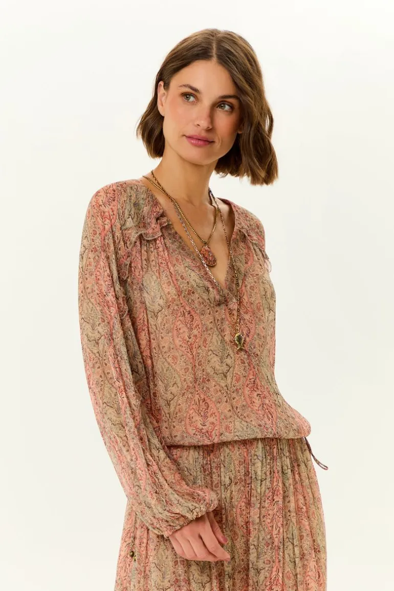 Blusa Manga Longa Ggt Estampa Solar