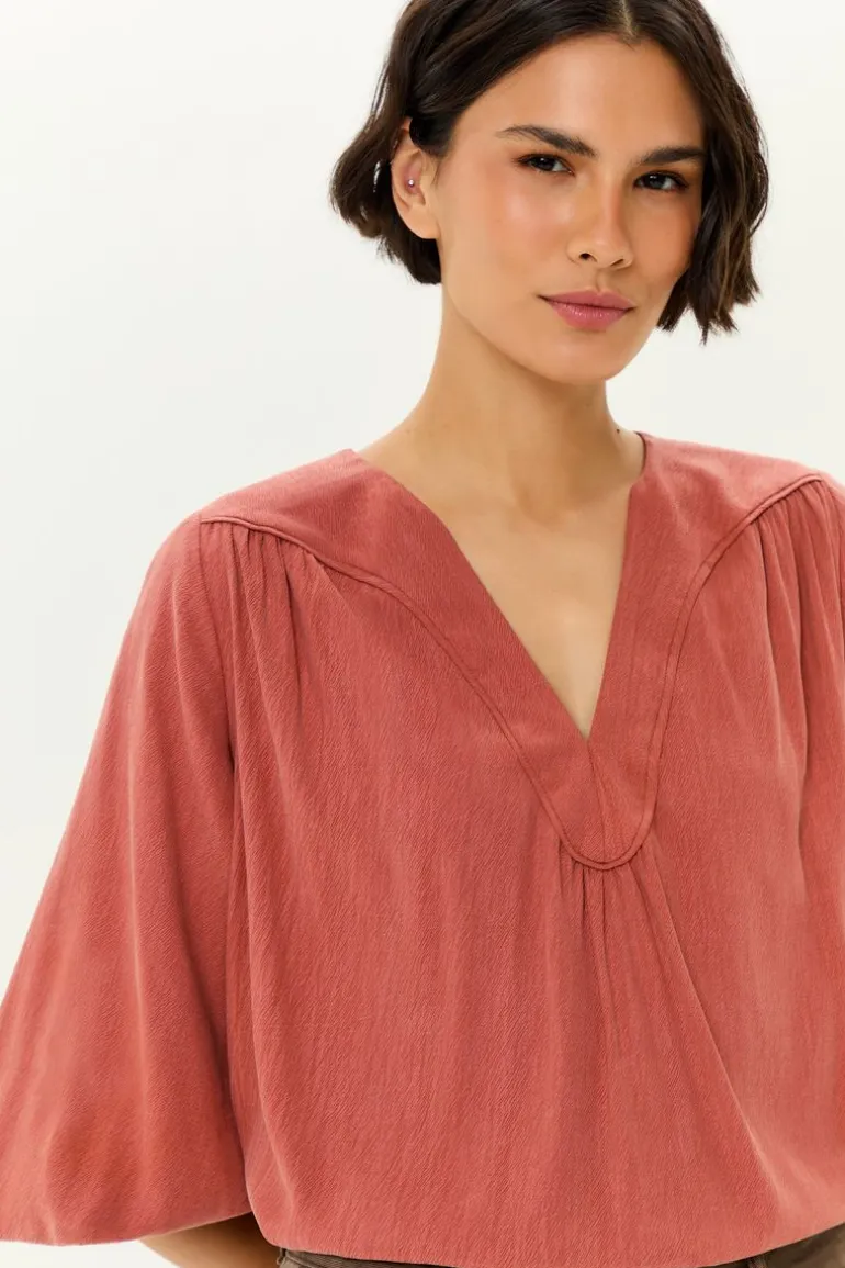 Blusa Pala Franzido