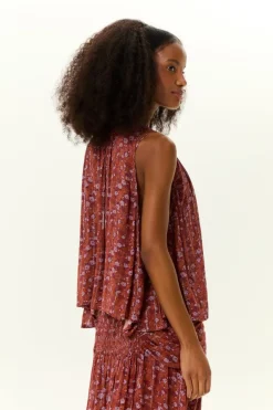 Blusa Pontas Estampa Roses