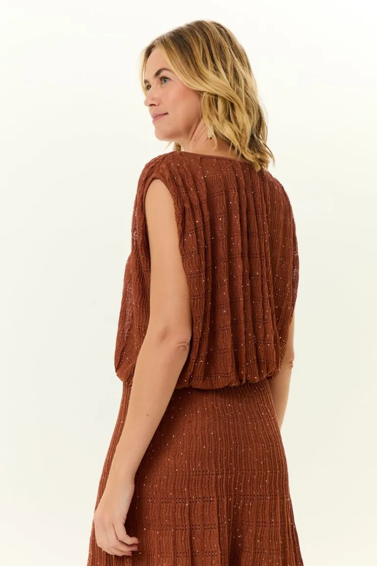 Blusa Tricot Franzidos