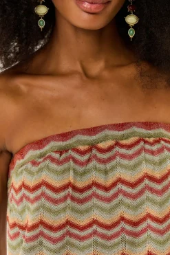 Blusa Tricot Ponto Chevron Com Lurex