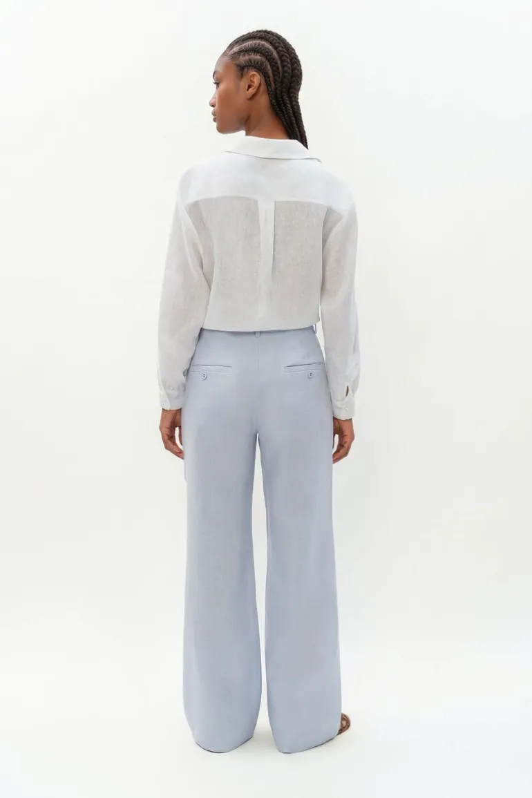 Calça Alfaiataria Linho Prega