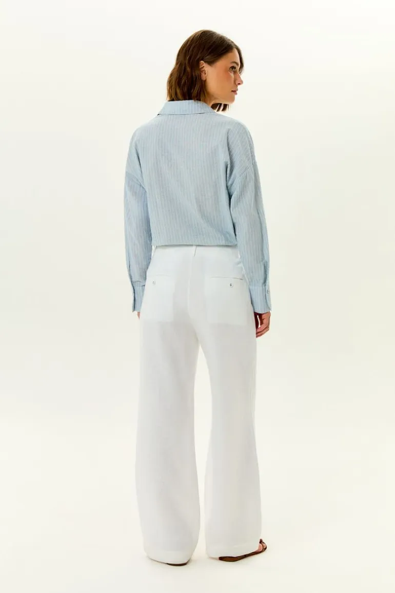Calça Alfaiataria Linho Prega