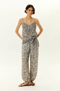 Calça Balone Estampa Céu