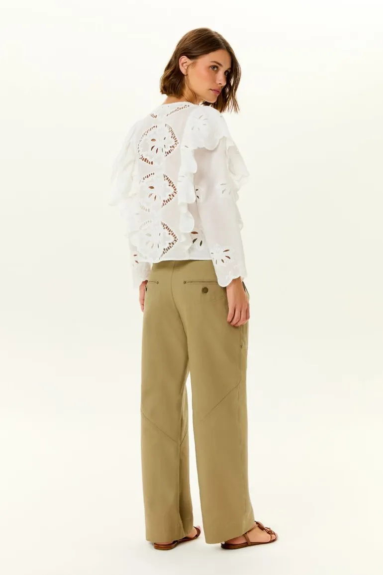 Calça Bolso Pregas