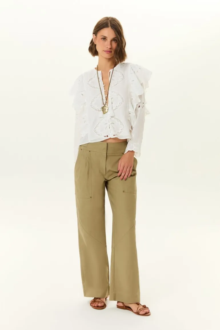 Calça Bolso Pregas