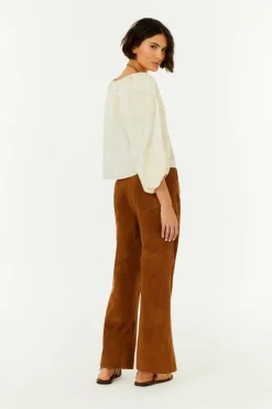 Calça Couro Chamois