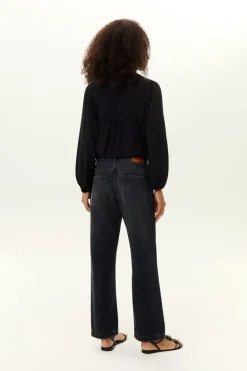 Calça Jeans Black Relaxed Rasgos