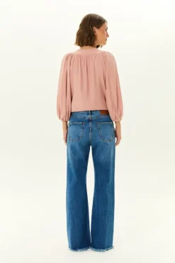 Calça Jeans Flare Botoes Braguilha