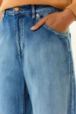 Calça Jeans Pantalona Vintage