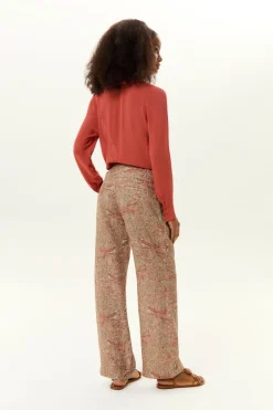Calça Linho Estampa Condor