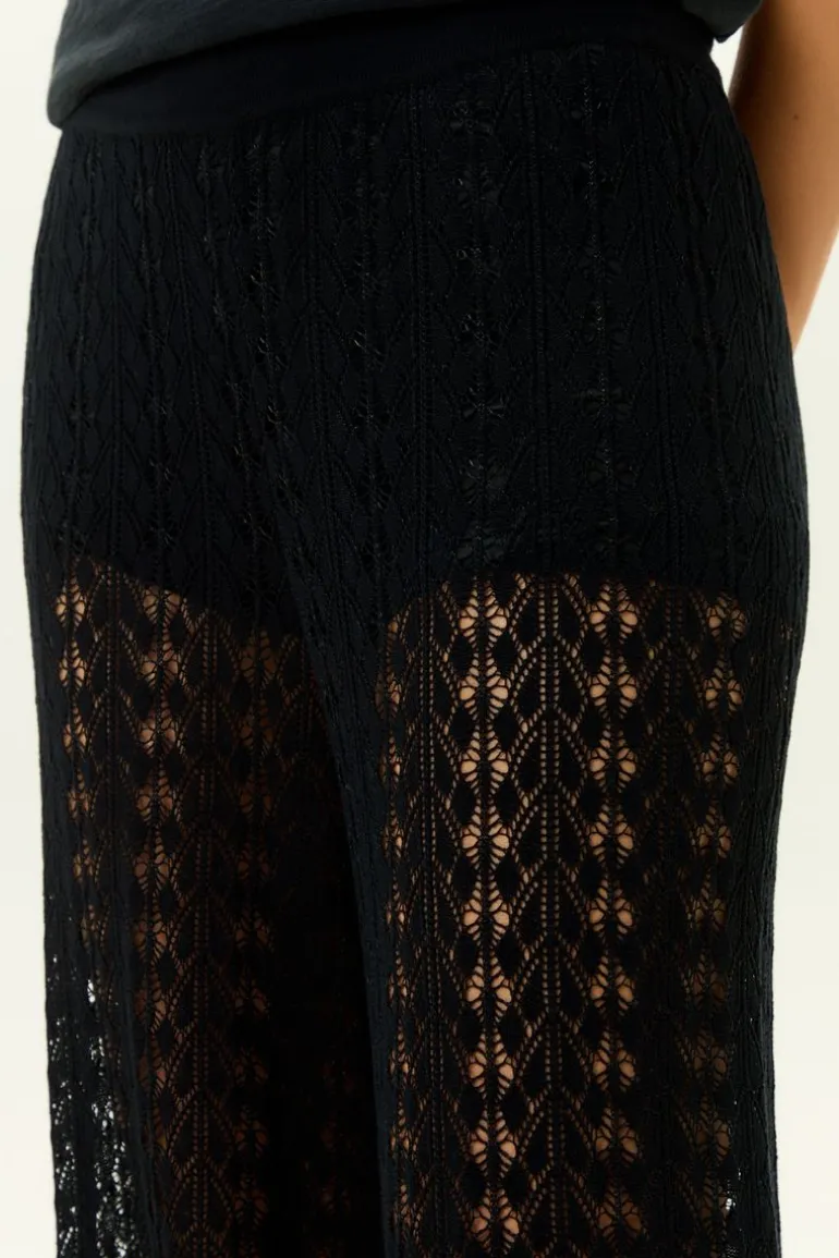 Calça Tricot Aladim Ponto Rendado