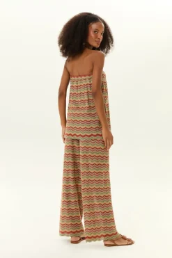 Calça Tricot Chevron Lurex