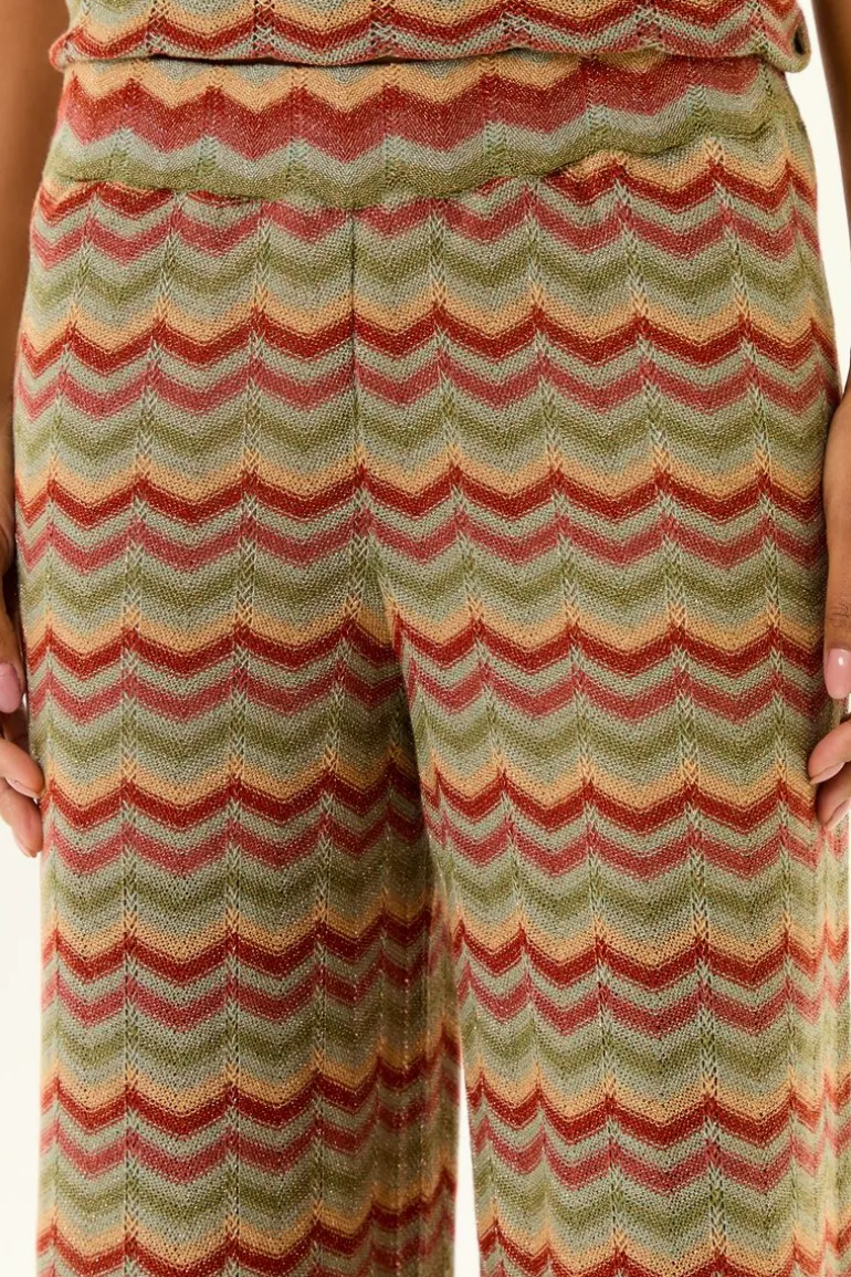 Calça Tricot Chevron Lurex