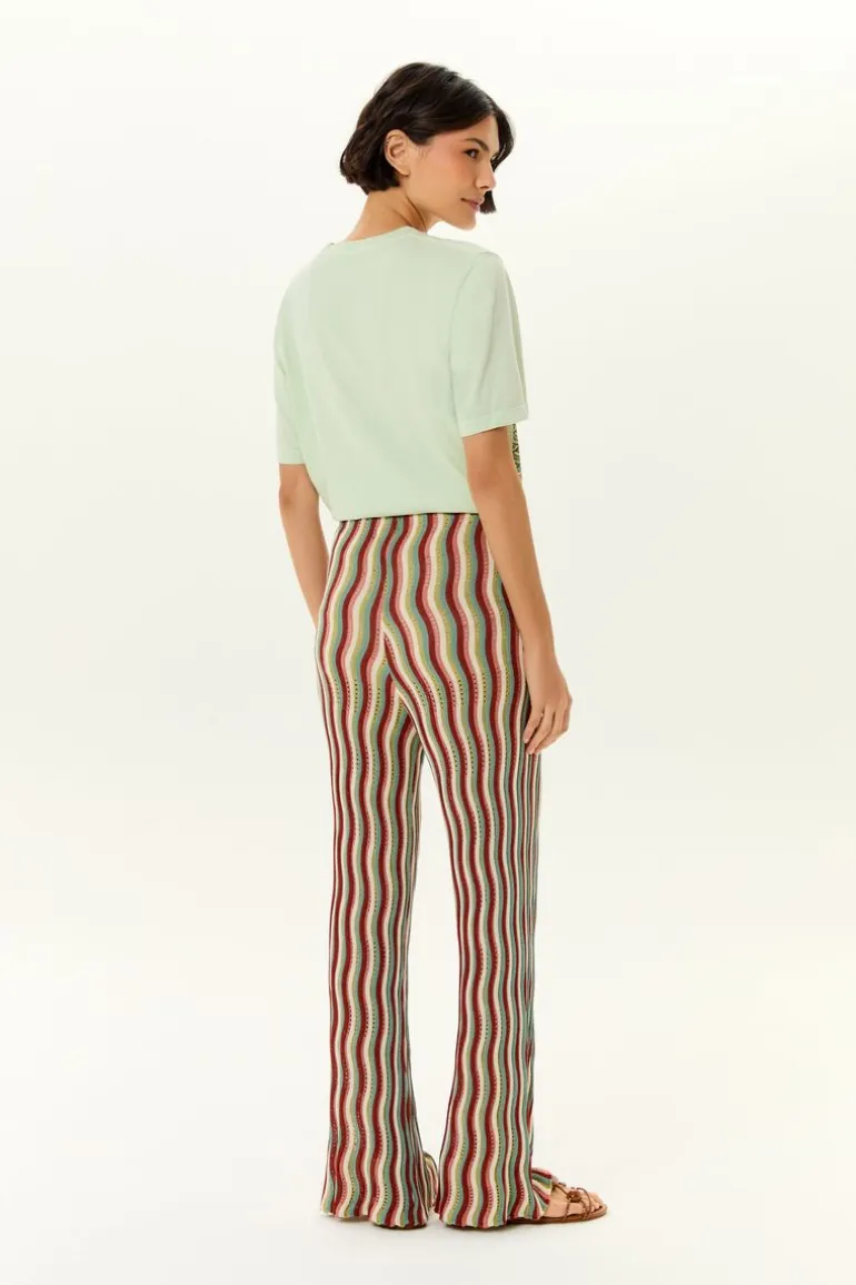 Calça Tricot Ponto Ondas