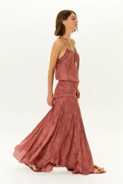 Saia Midi Jacquard Cachemiere