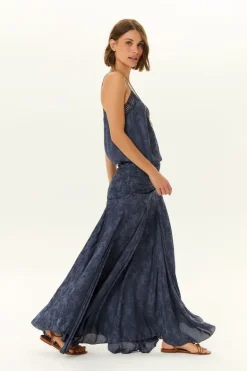 Saia Midi Jacquard Cachemiere