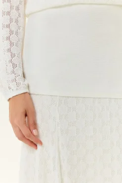Saia Tricot Midi Sobreposição