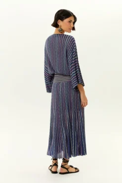 Saia Tricot Pala Ponto Quadrado