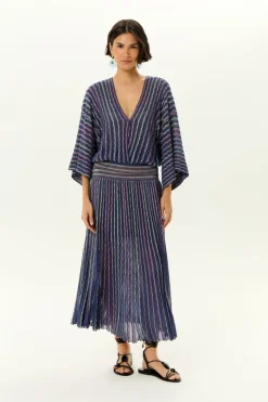 Saia Tricot Pala Ponto Quadrado