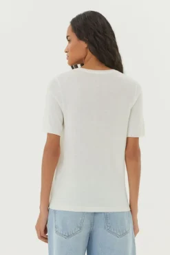T-Shirt Tricot Decote Careca