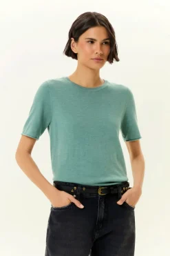 T-Shirt Tricot Decote Careca