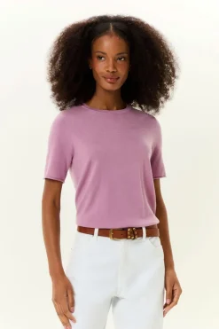 T-Shirt Tricot Decote Careca