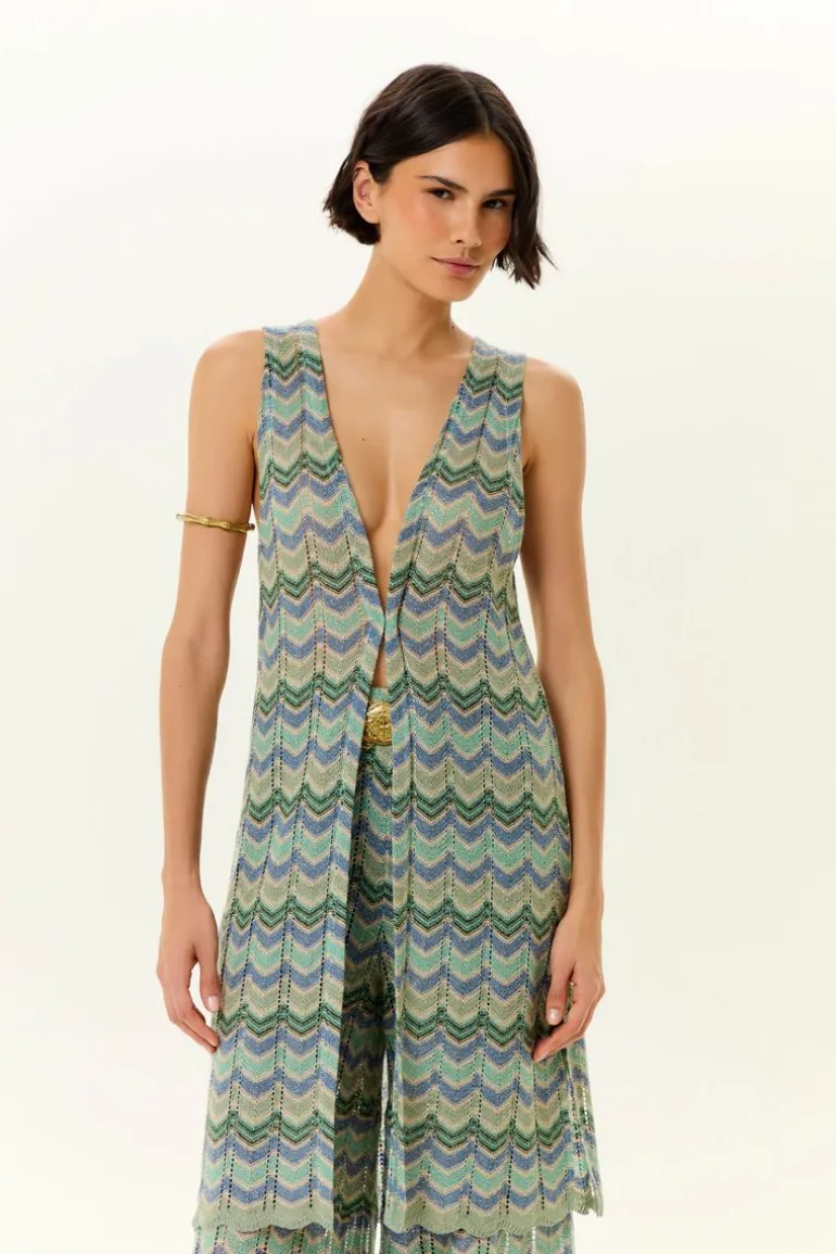 Tunica Tricot Longa Chevron