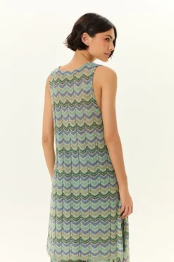 Tunica Tricot Longa Chevron