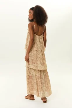 Vestido Longo Ggt Estampa Jaguar