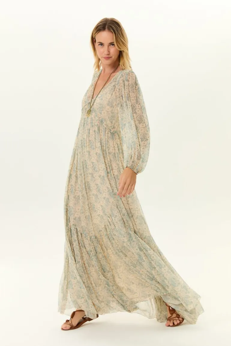 Vestido Longo Ggt Estampa Melissa
