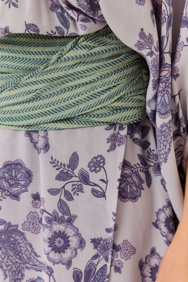 Vestido Longo Ggt Estampa Poema