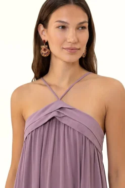 Vestido Midi Alcinha Frisos