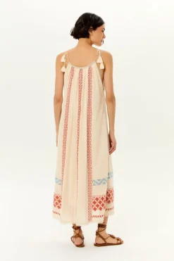 Vestido Midi Bordado Ulla