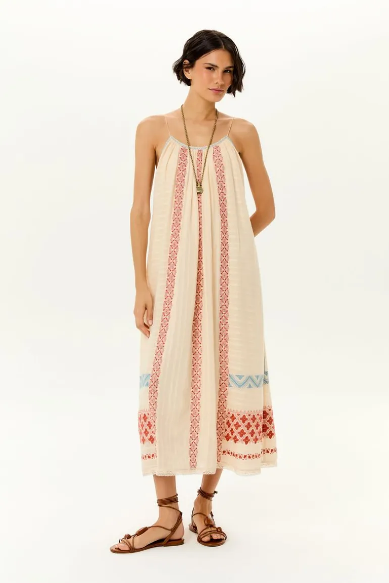 Vestido Midi Bordado Ulla