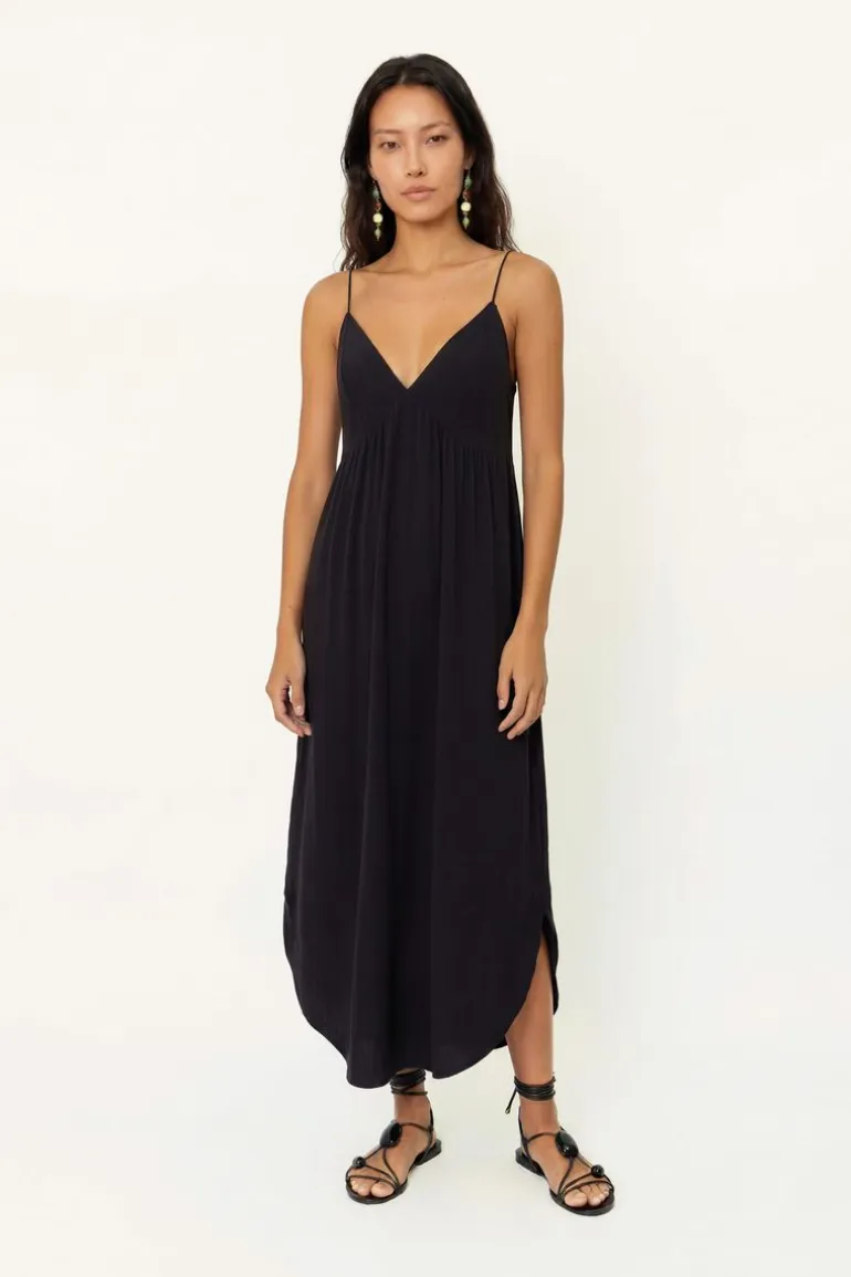 Vestido Midi Decote v