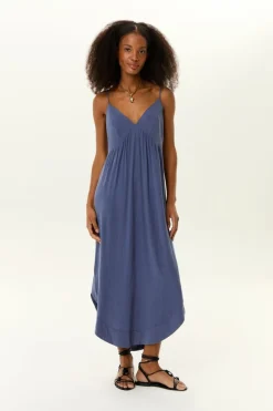 Vestido Midi Decote v