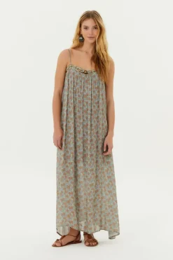 Vestido Midi Estampa Greeny