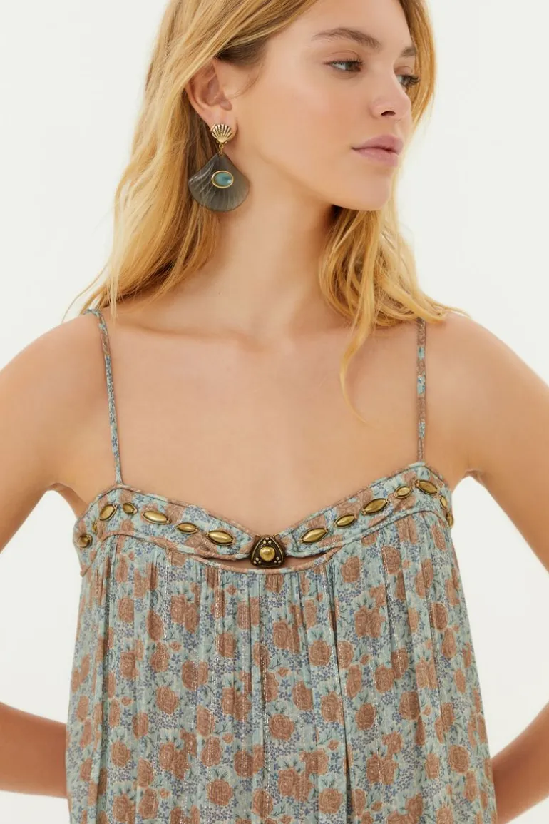 Vestido Midi Estampa Greeny