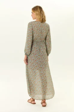Vestido Midi Estampa Greeny