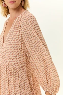 Vestido Midi Estampa Plumy