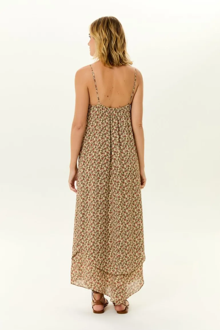 Vestido Midi Ggt Camadas Estampa Ticy